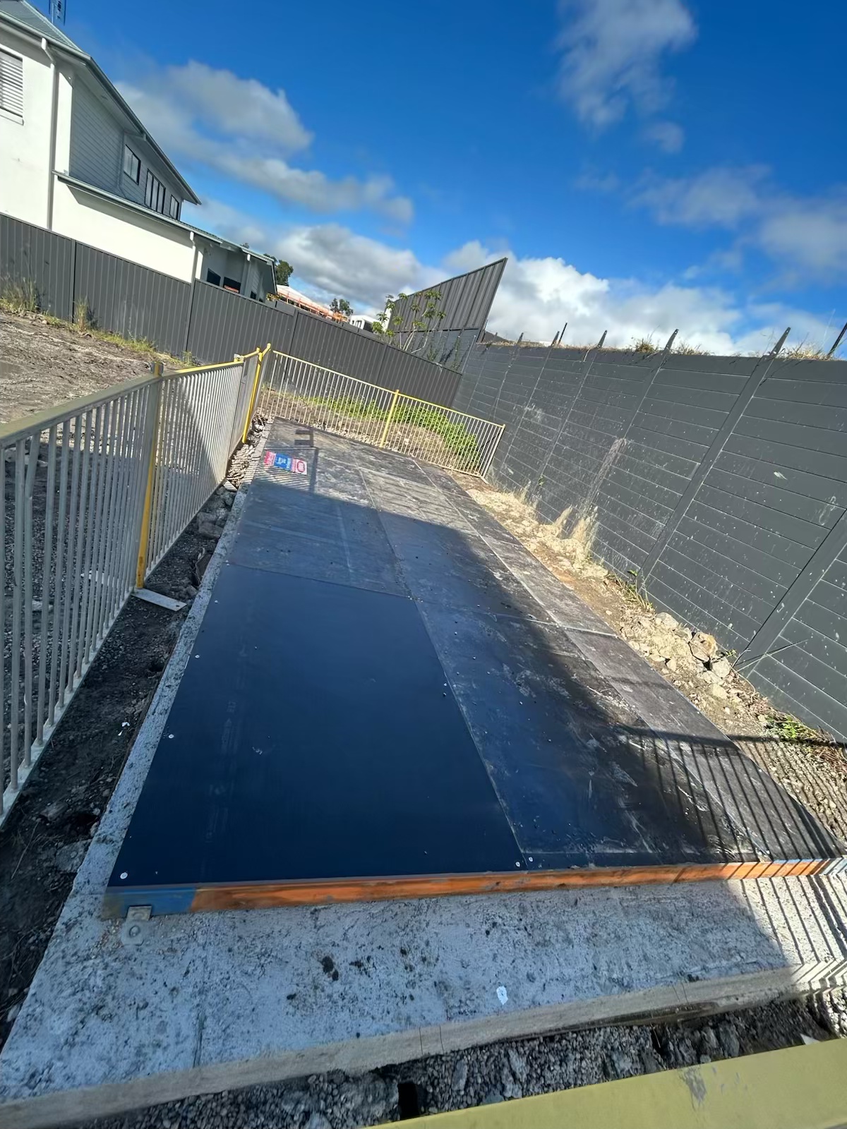 Completed pool platform inspection
