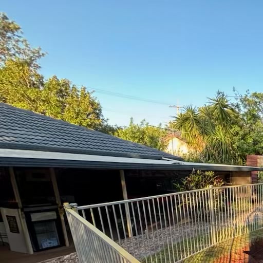 Temporary fencing installed around a residential building site